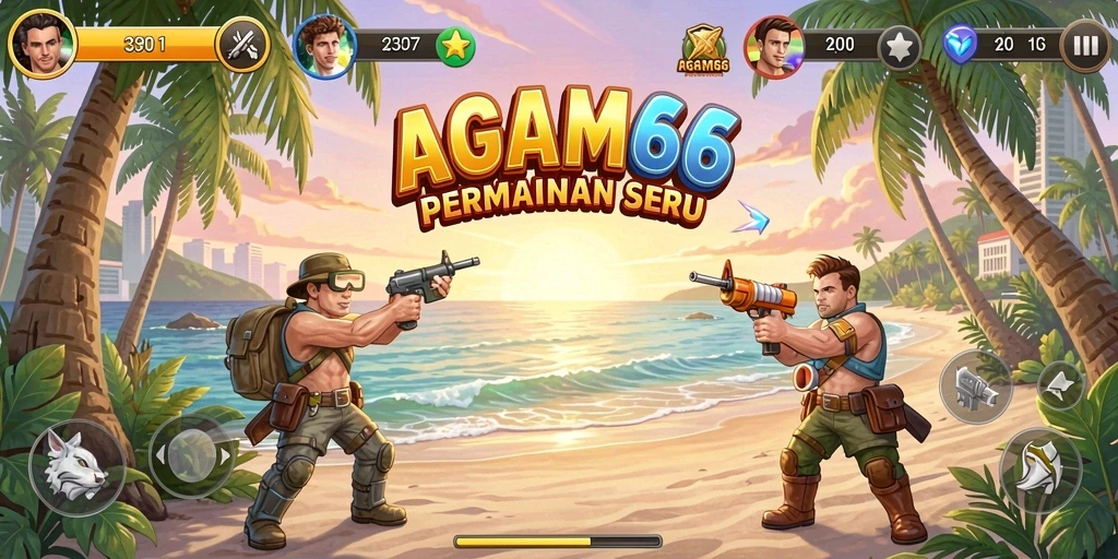 Screenshot utama AGAM66 menampilkan serunya gameplay arcade.