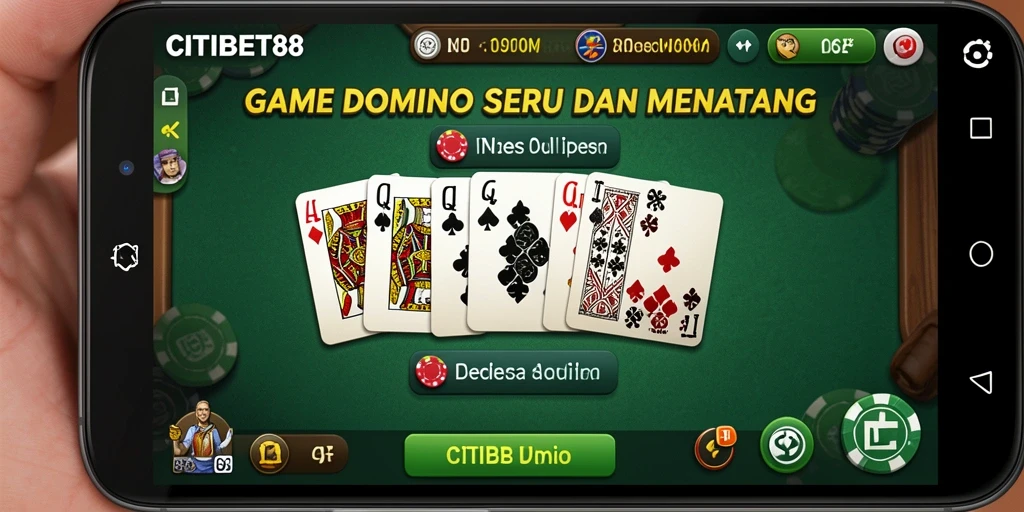 Tampilan menarik gameplay Domino di CITIBET88.