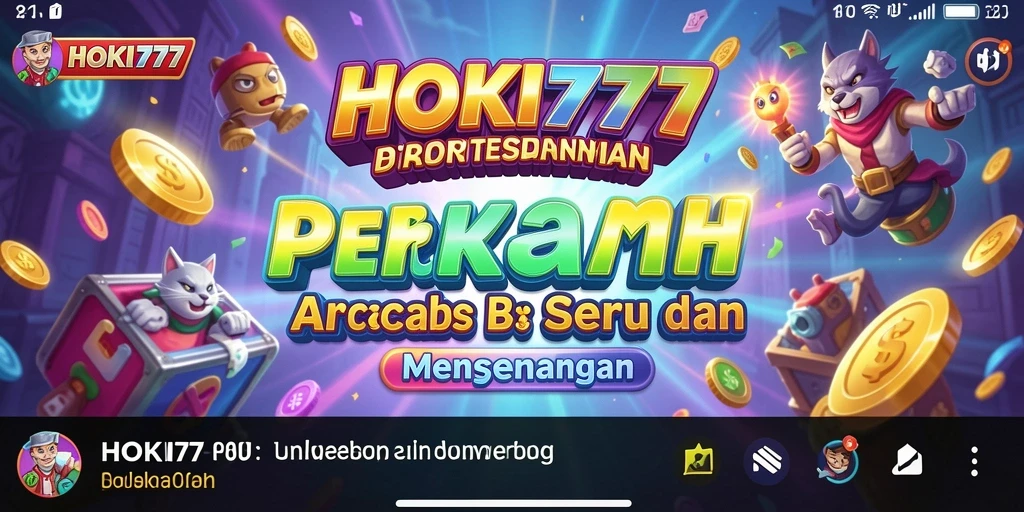 Tampilan gameplay HOKI777 yang seru dan menantang di level Arcade.