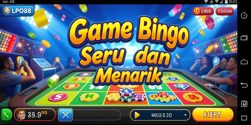 Tampilan gameplay LPO88 dengan suasana permainan Bingo yang seru.