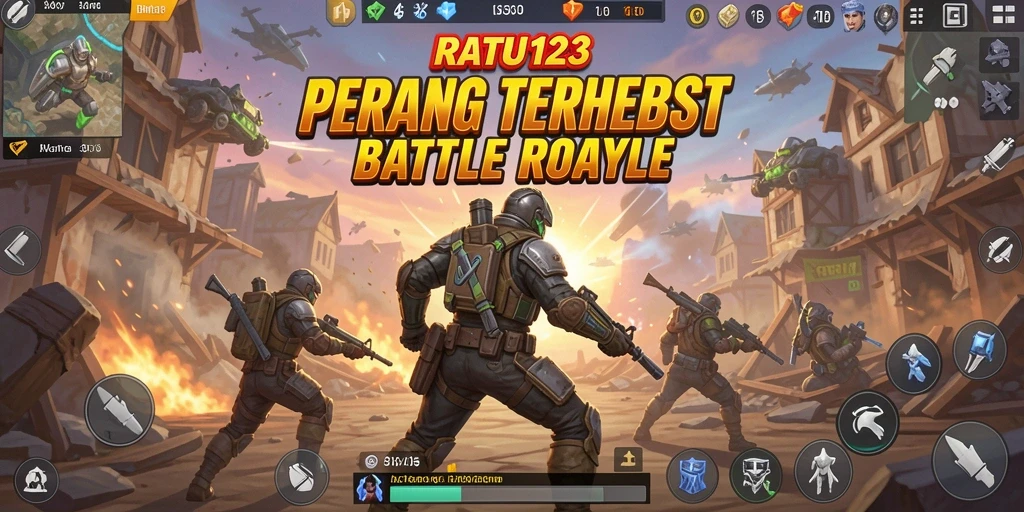 Gameplay seru di arena pertempuran RATU123.