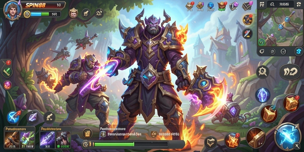 Screenshot SPIN88 menampilkan aksi seru dalam dunia ARPG.