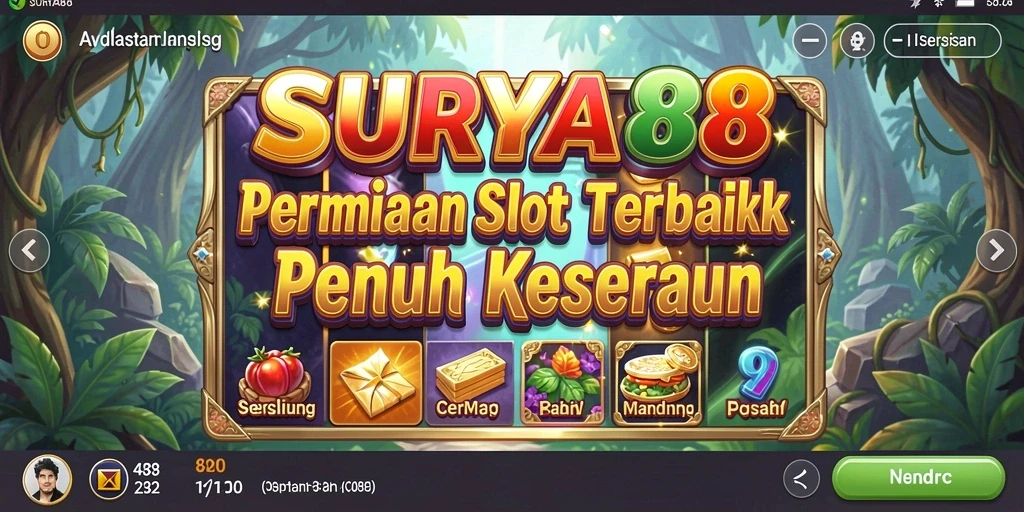Tampilan menarik dari gameplay Slot di SURYA88.