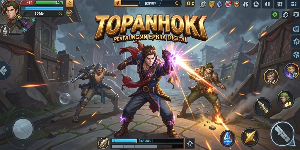 Gameplay mendebarkan di arena pertempuran TOPANHOKI.