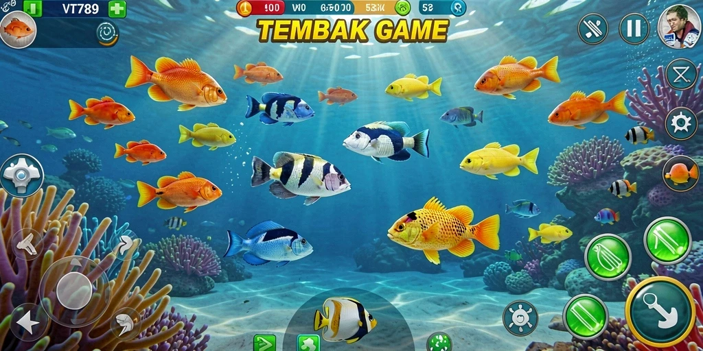 Tampilan gameplay Tembak Ikan yang seru dan menantang di VT789.
