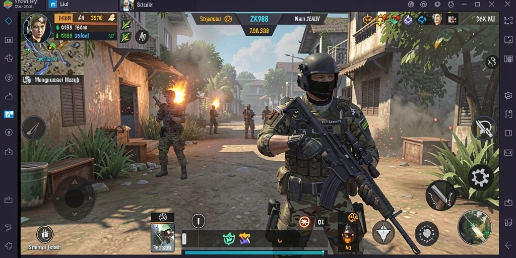 Tampilan gameplay ZK988 yang seru dan menantang.